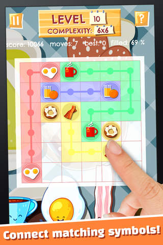 Breakfast Match Food Puzzle - PRO - Link Matching Dish With Line Maker Game screenshot 2