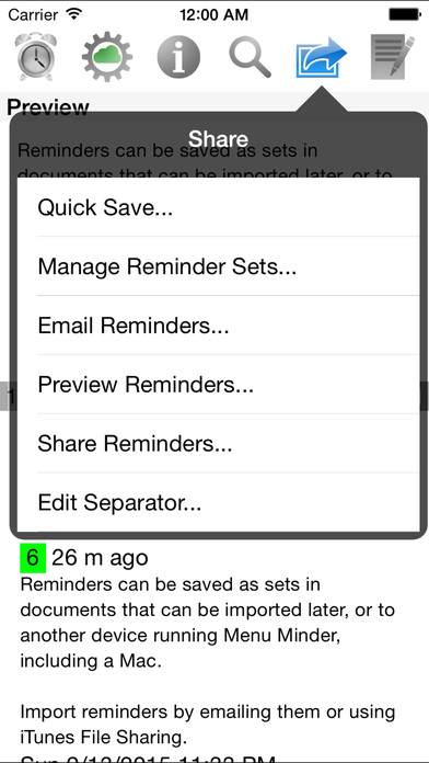 Menu Minder - To Do Reminders screenshot 4