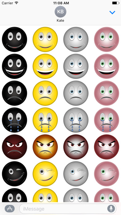 Colorful Emoji Stickers screenshot 3