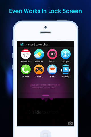 Instant Launcher Shortcut - a collection of notification center widget screenshot 2