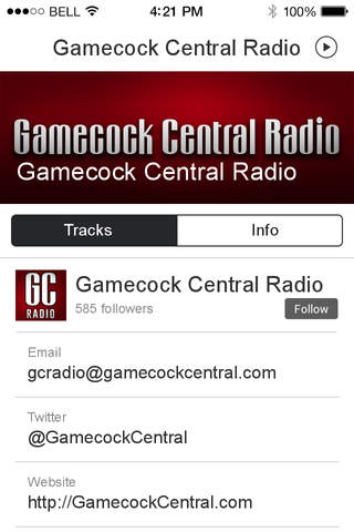 Gamecock Central Radio screenshot 2