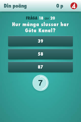 Sverigequizen screenshot 2