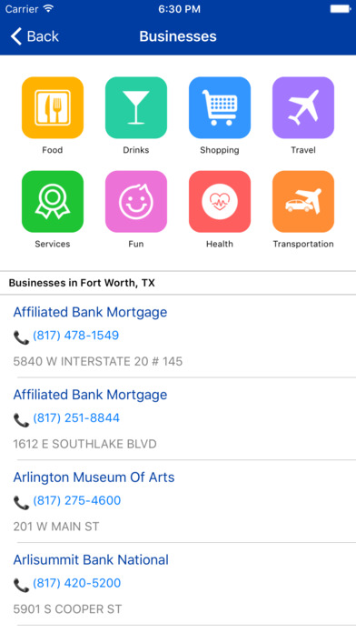 i4fortworth - Fort Worth Hotels & Yellow Pages screenshot 4