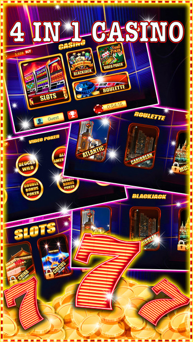Vegas Casino SLOTS: 4 in 1 Casino HD! screenshot 3