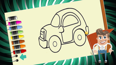 Kids vehicle Coloring In Pictures Book Set For Me screenshot 4