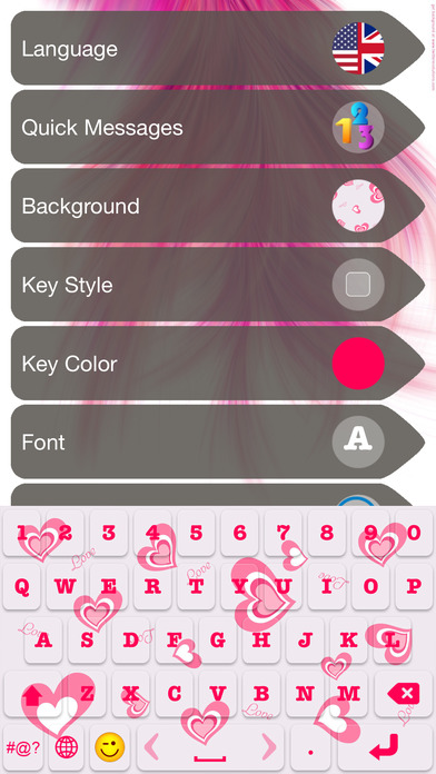 Girly Keyboard Themes & Layout With Fancy Font.s screenshot 3
