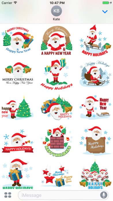 Santa Claus - Merry Christmas Sticker Vol 24 screenshot 3