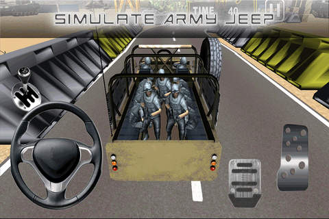 Military Parking Mania Jeep Simulator - 3D Real Truck Driving Game screenshot 2