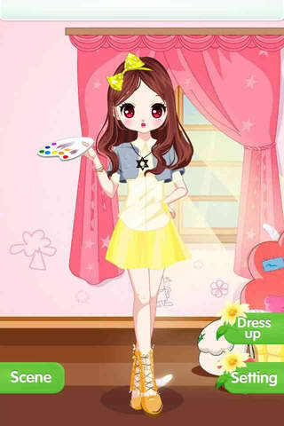 Girl and Drawing Board – Fashion Princess Beauty Salon Game screenshot 2