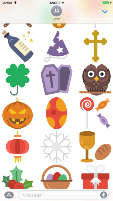 Holidays - Stickers and Emojis for iMessage screenshot 3