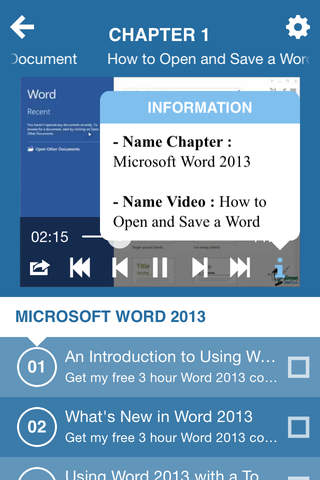 Course for Microsfot Office 2013 screenshot 4