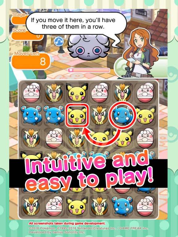 Screenshots of Pokémon Shuffle Mobile for iPad