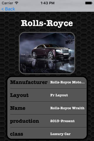 Great Cars - Rolls Royce Wraith Edition Premium Video and Photo Galleries screenshot 2