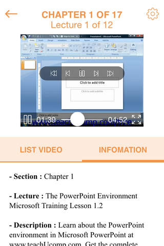 Video Training for Microsoft PowerPoint 2010 screenshot 3