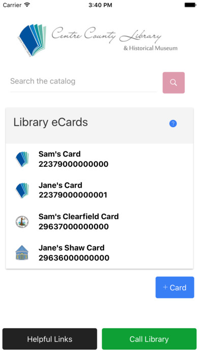 Central PA Libraries eCards screenshot 2