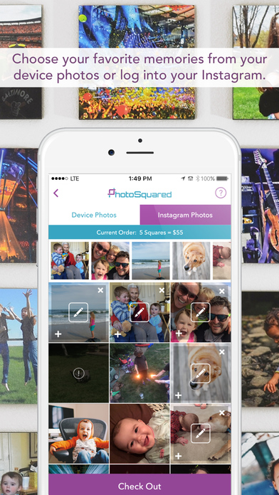 PhotoSquared photo wall tiles screenshot 2
