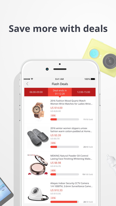 Screenshots of AliExpress for iPhone