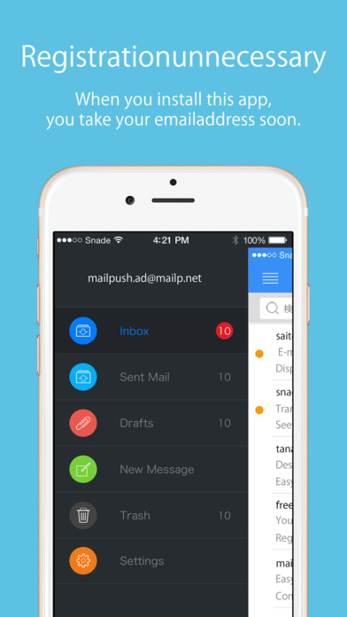 Mailpush-usefull email app screenshot 2