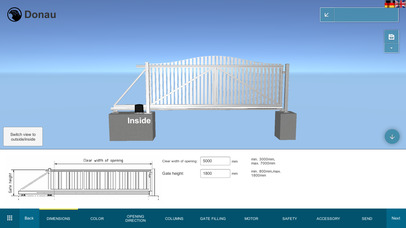Falken Gate Configurator screenshot 2