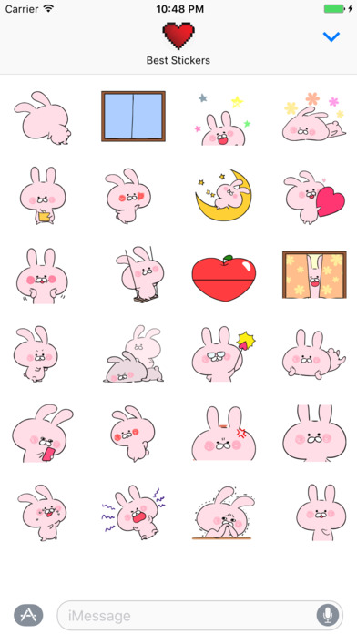 Little Bunny - NEW Animated Stickers Pack screenshot 2