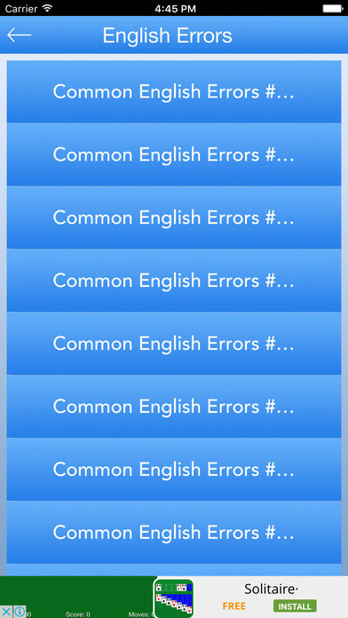 Common English Errors - Improve Your English screenshot 3