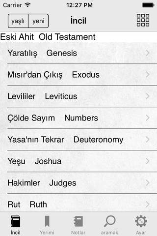 Turkish KJV English Bible screenshot 2