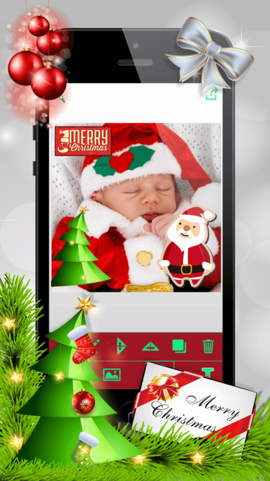 Christmas Photo Booth: Xmas Sticker Picture Editor screenshot 3