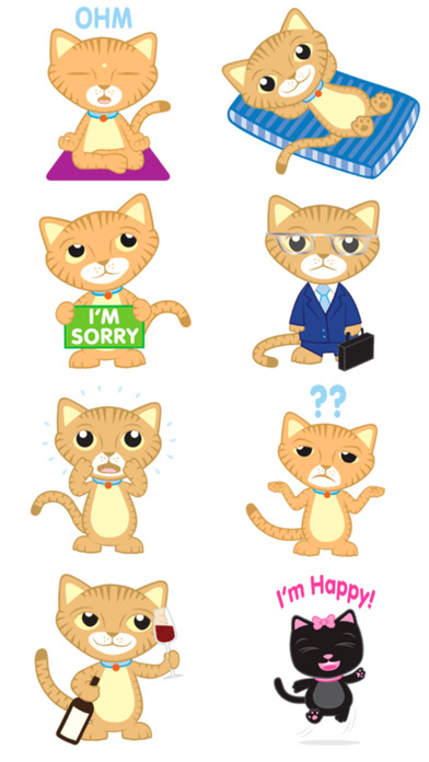 Cats Couple Stickers! screenshot 4
