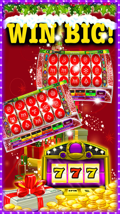 FREE SLOTS : Red Chritmas Cifts Casino 777 screenshot 3