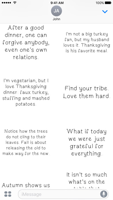 Thanksgiving Quotes - A to Z Stickers screenshot 2
