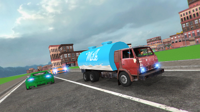 City Milk Supply Truck 3D screenshot 4