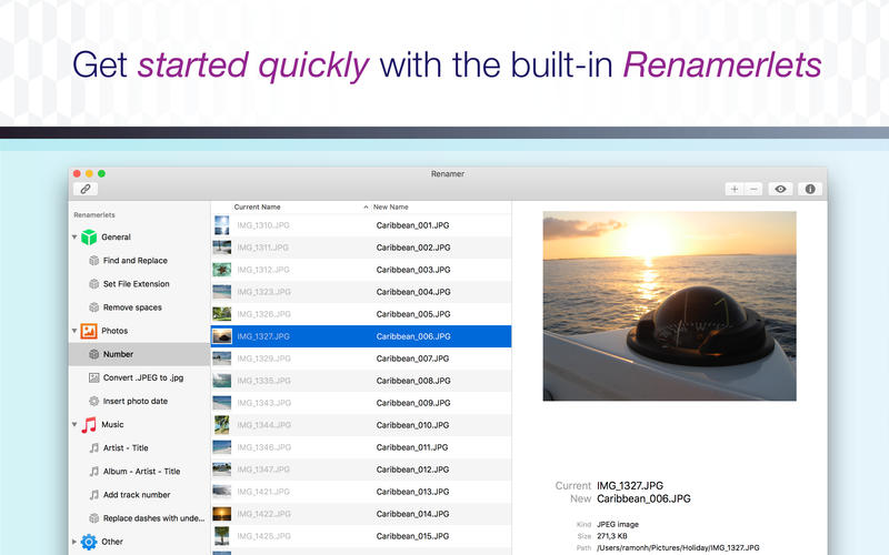Renamer Mac 破解版 Mac上好用的文件批量重命名工具-麦氪派