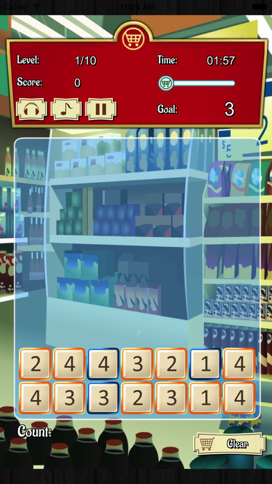 超市算术大考验－大人小孩都在玩的开发智力小游戏 screenshot 3