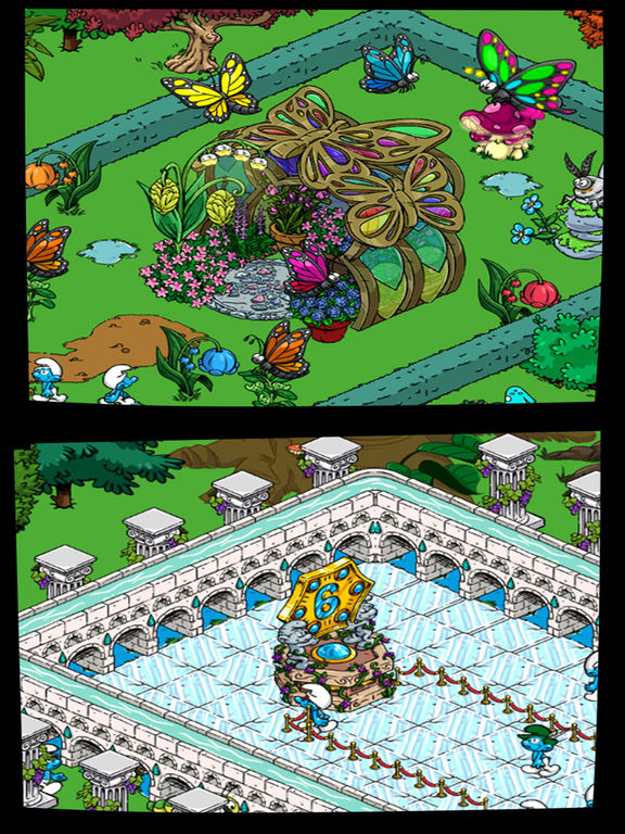 Screenshots of Smurfs' Village for iPad