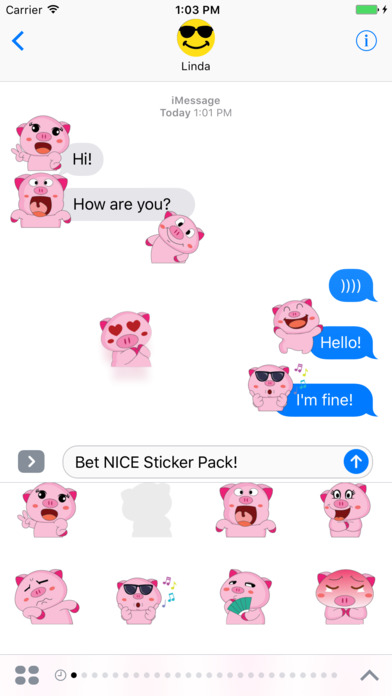 Lovely Piggy! Stickers Pack! screenshot 2