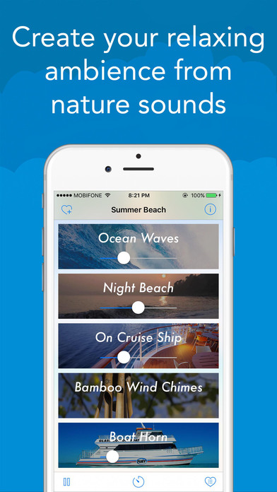 Sleep Sounds - White Noise : Summer Beach screenshot 2