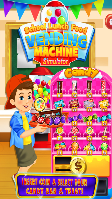School Lunch Vending Machines - Kids Food Games screenshot 2