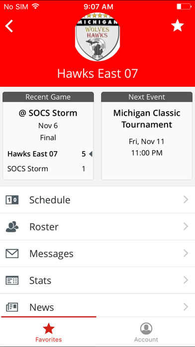 Michigan Wolves Hawks East screenshot 3