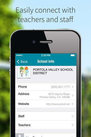 Portola Valley School District screenshot 2