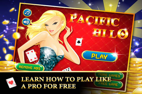 Pacific Hi Lo : Vegas 777 Jewel Dash With Double Scatter & Wild Bonus screenshot 3