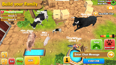 Farm Animal Family Online - Multiplayer Simulator screenshot 2