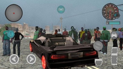 Real Lara Car driving in Zombie City screenshot 2