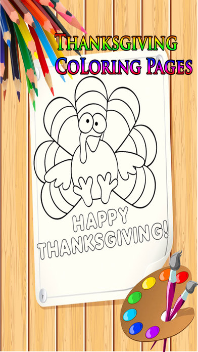 Thanksgiving Coloring Book for Kids screenshot 2