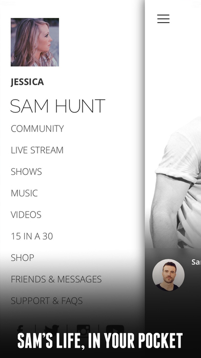 Sam Hunt Official Fan App screenshot 3