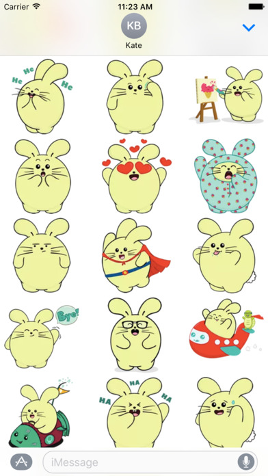 Fat Rabbit Sticker screenshot 3