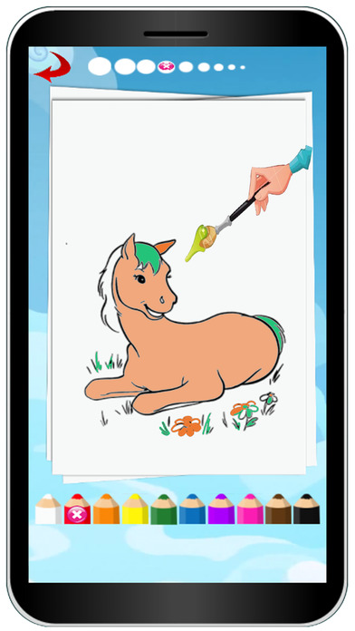 Horse Pony Colouring Book Game screenshot 3