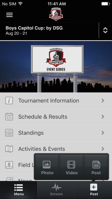 Sac United Event Series screenshot 3