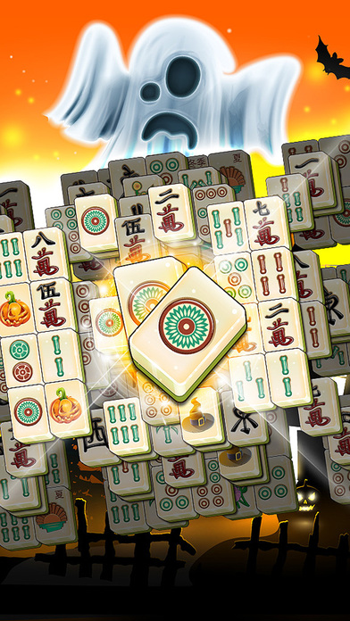 Halloween Mahjong Pro - Spooky Puzzle Deluxe Game screenshot 4