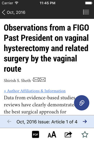 International Journal of Gynecology and Obstetrics screenshot 3