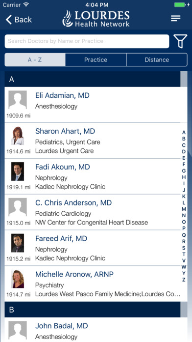 Lourdes Health Network screenshot 3